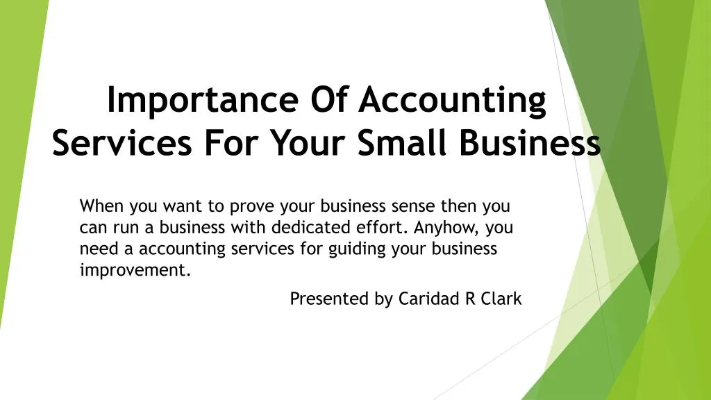 importance of accounting services for your small business