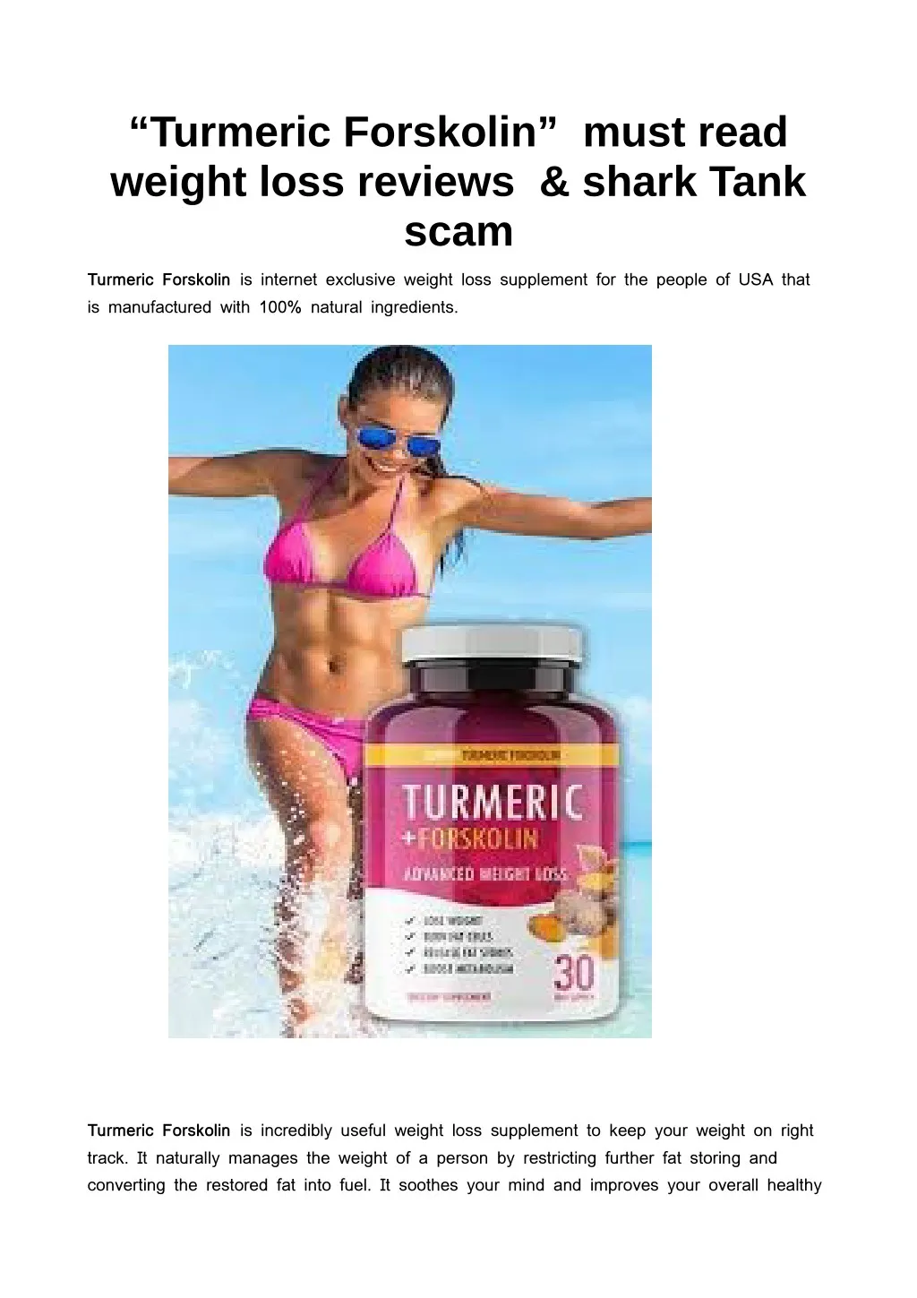 turmeric forskolin must read weight loss reviews