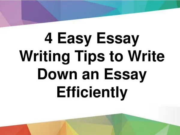 Best and Attractive 6 Essay Writing Tips