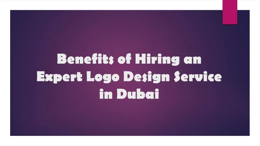 benefits of hiring an expert logo design service in dubai