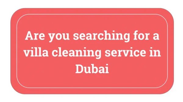 Villa cleaning services in Dubai | Al Hud Hud