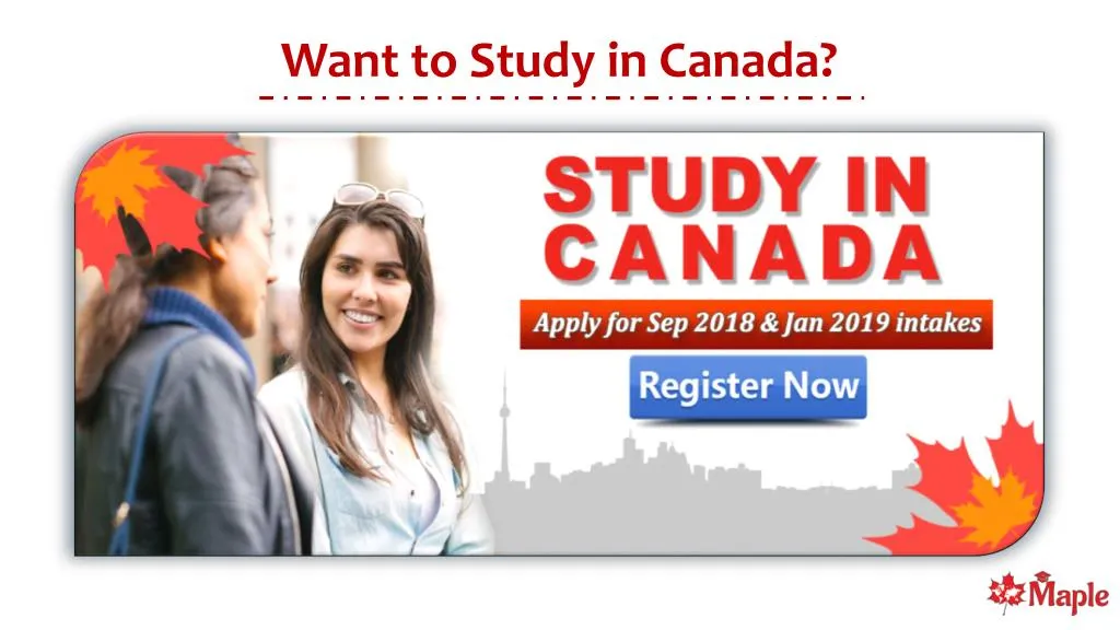 want to study in canada