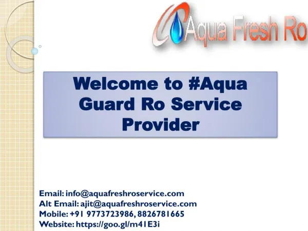 #Aqua Guard RO Service Centre in Delhi, India @9773723986