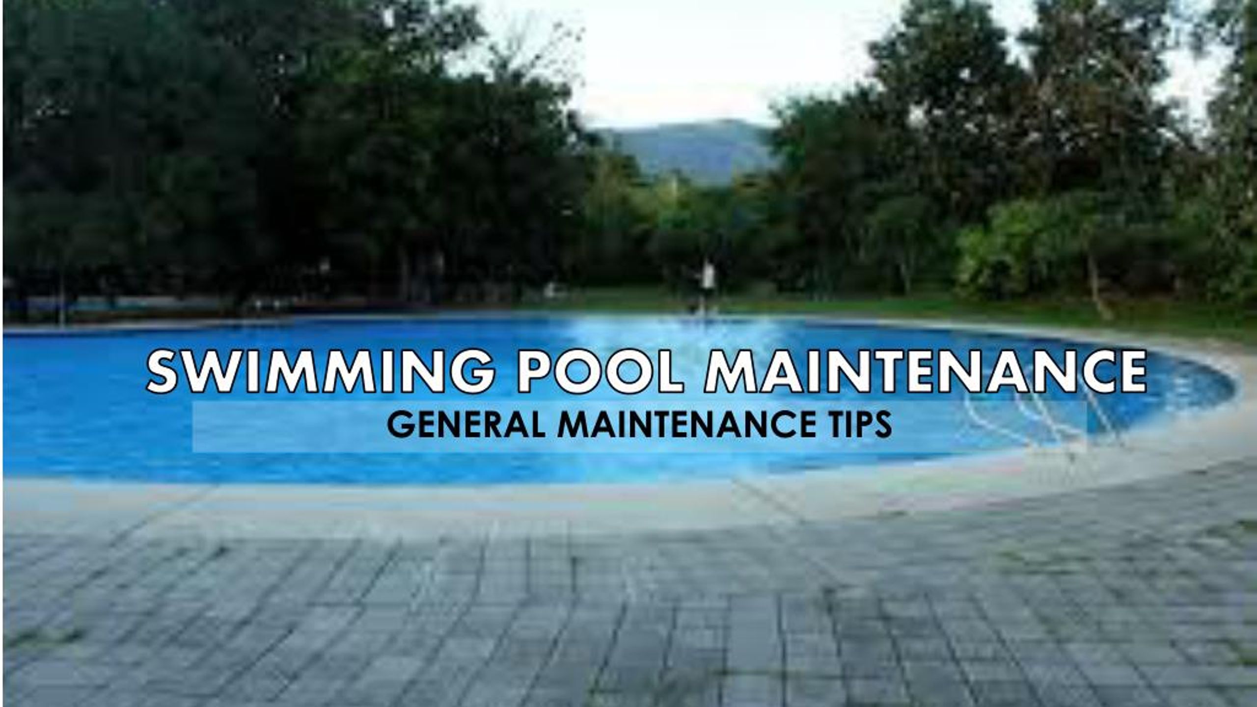 PPT - Swimming Pool Maintenance PowerPoint Presentation, free download ...