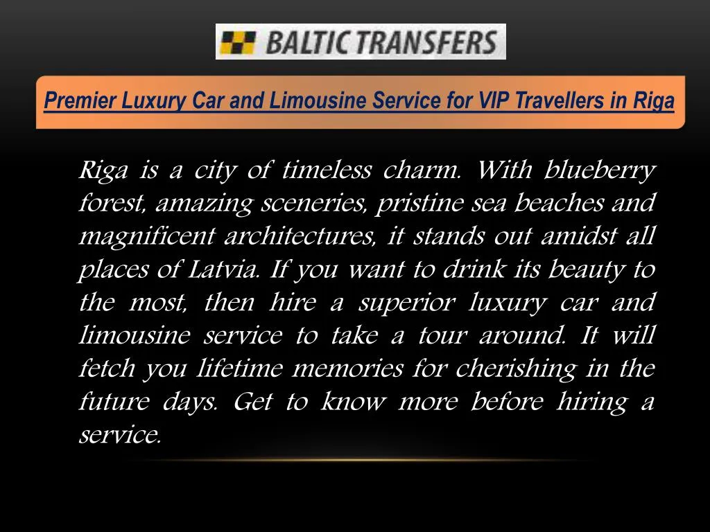 premier luxury car and limousine service