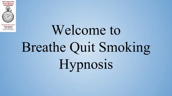 Breathe Quit Smoking Hypnosis | Breathe Hypnotherapy