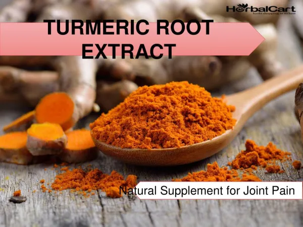 Natural Supplements For Joint Pain - Turmeric Root Extract