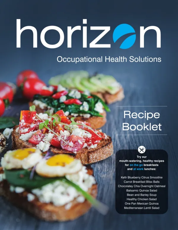 Healthy Recipes Booklet - Horizon OHS