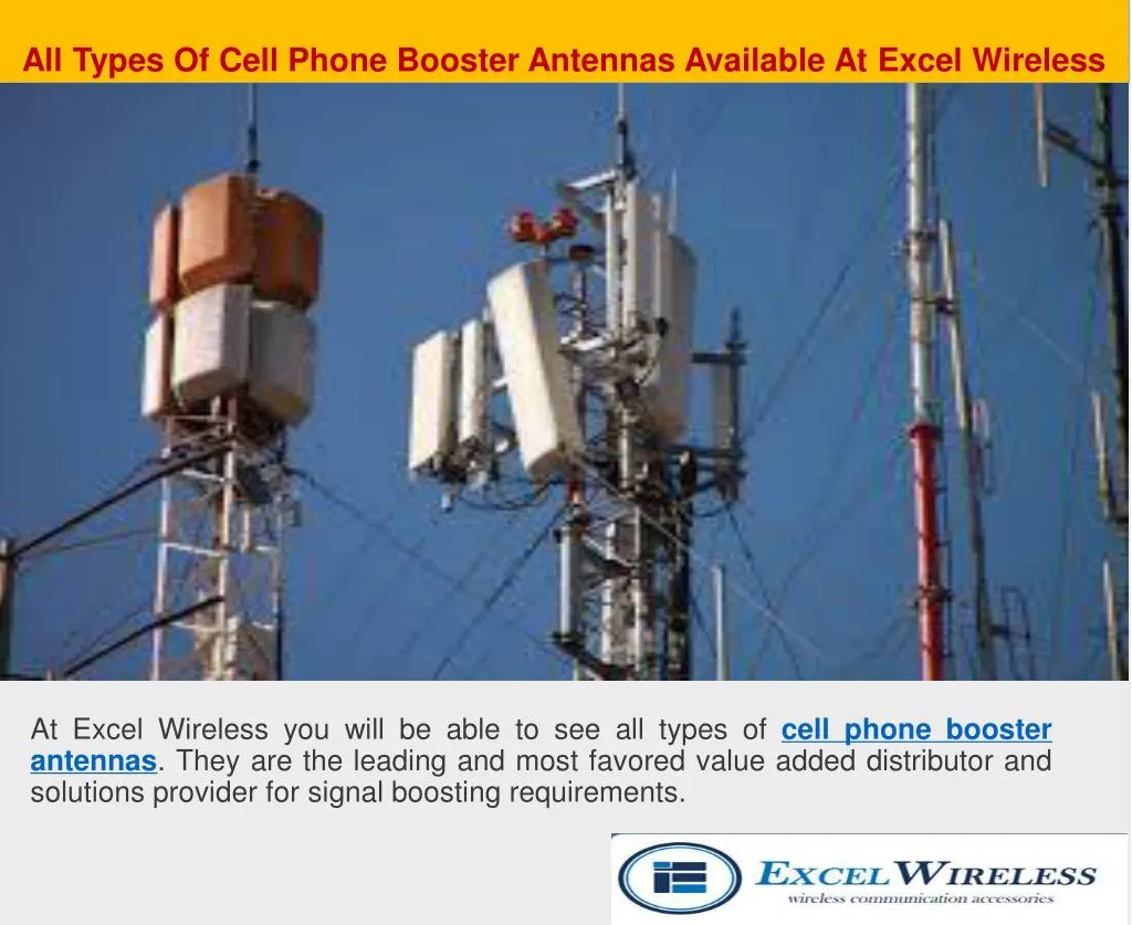 all types of cell phone booster antennas available at excel wireless