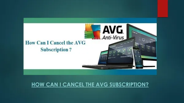 How can I Cancel the AVG Subscription?