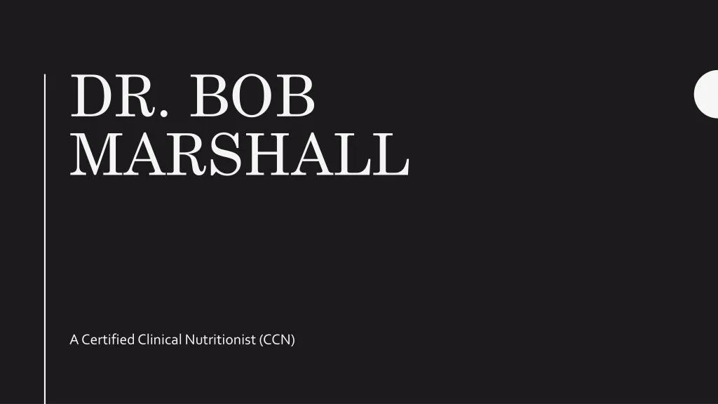 dr bob marshall