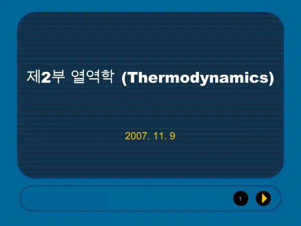 2 Thermodynamics