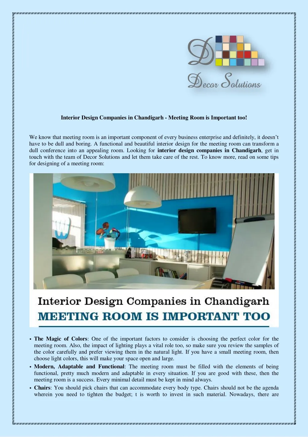 interior design companies in chandigarh meeting