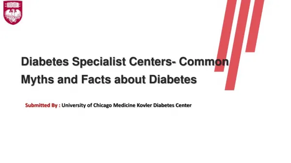 Diabetes Specialist Centers- Common Myths and Facts about Diabetes
