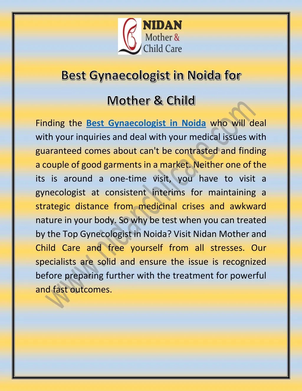 finding the best gynaecologist in noida who will