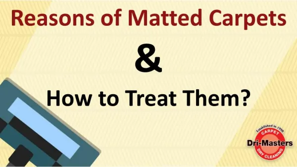 Causes of Matted Carpet & How to Treat Them?
