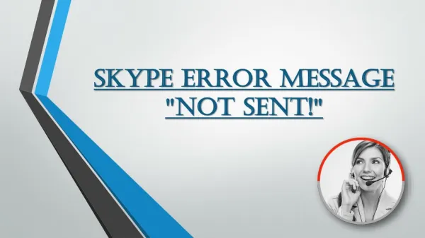 Facing Connection Problems in â€œSkype Error Messagesâ€ Skype Support Number For Help: - â€œ 1-855-505-7815â€