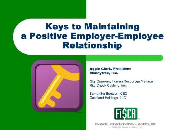 Keys to Maintaining a Positive Employer-Employee Relationship