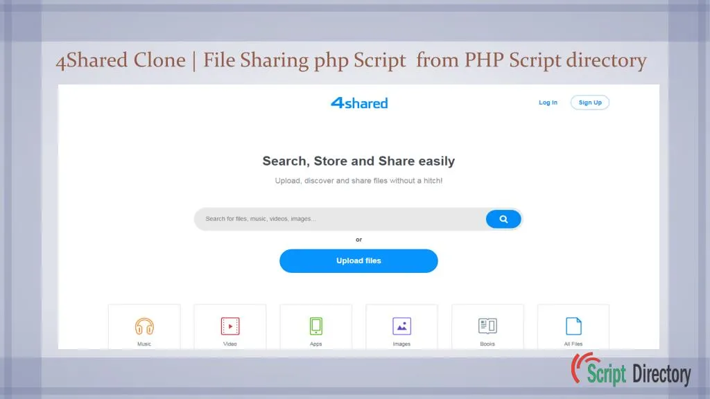 4shared clone file sharing php script from