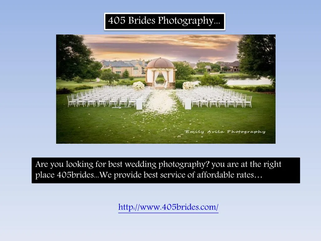 405 brides photography
