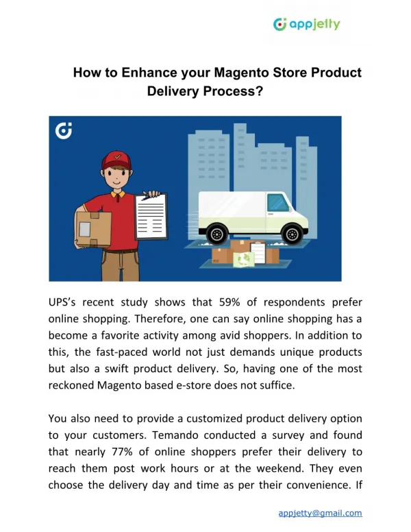 How to Enhance your Magento Store Product Delivery Process?