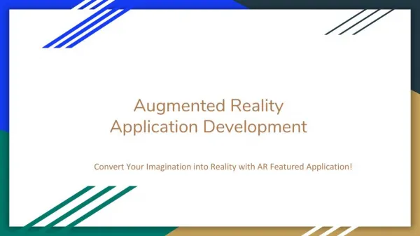 Augmented Reality Application Development