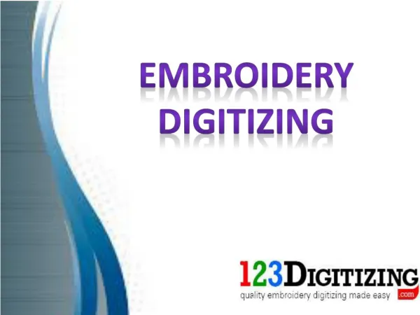 Embroidery Digitizing- Best Digitizing Service