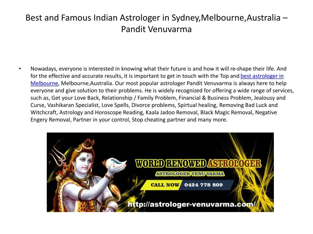 best and famous indian astrologer in sydney melbourne australia pandit venuvarma