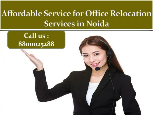 Affordable Service for Office Relocation Service in Noida