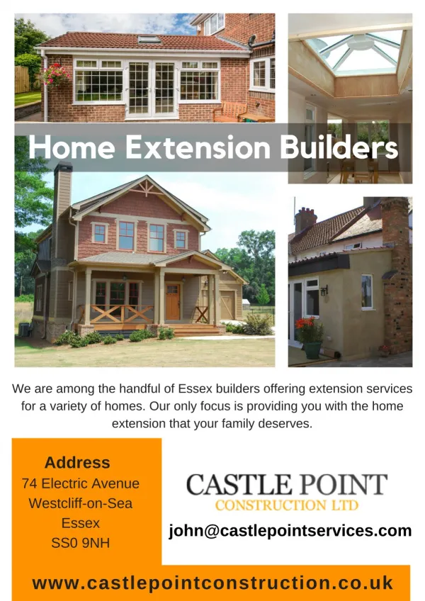 Home Extension Builders - Caste Point Construction