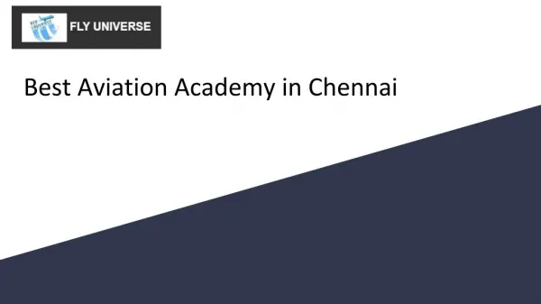 Best Aviation Academy in Chennai, India - Flyuniverse.in