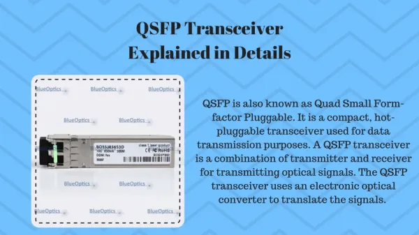 QSFP Transceivers