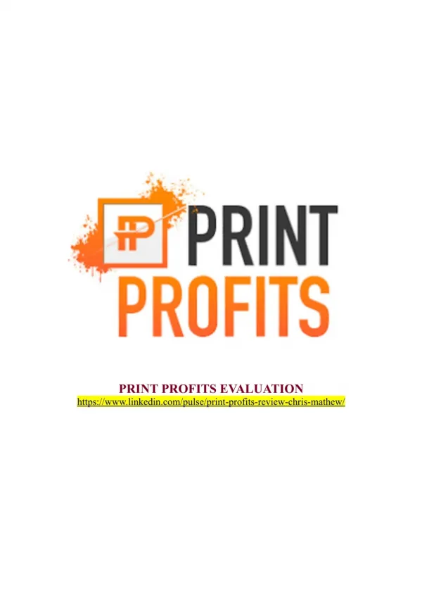 Print Profits Bonus Ecommerce Platforms