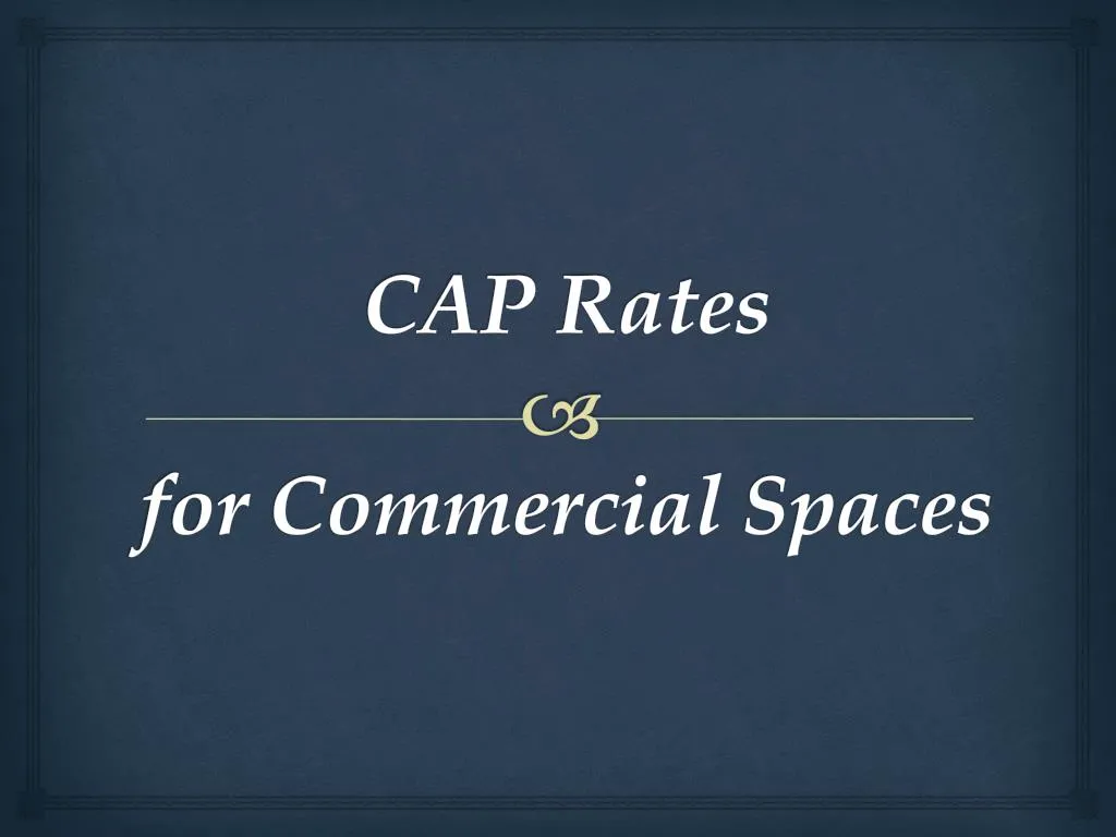 cap rates for commercial spaces