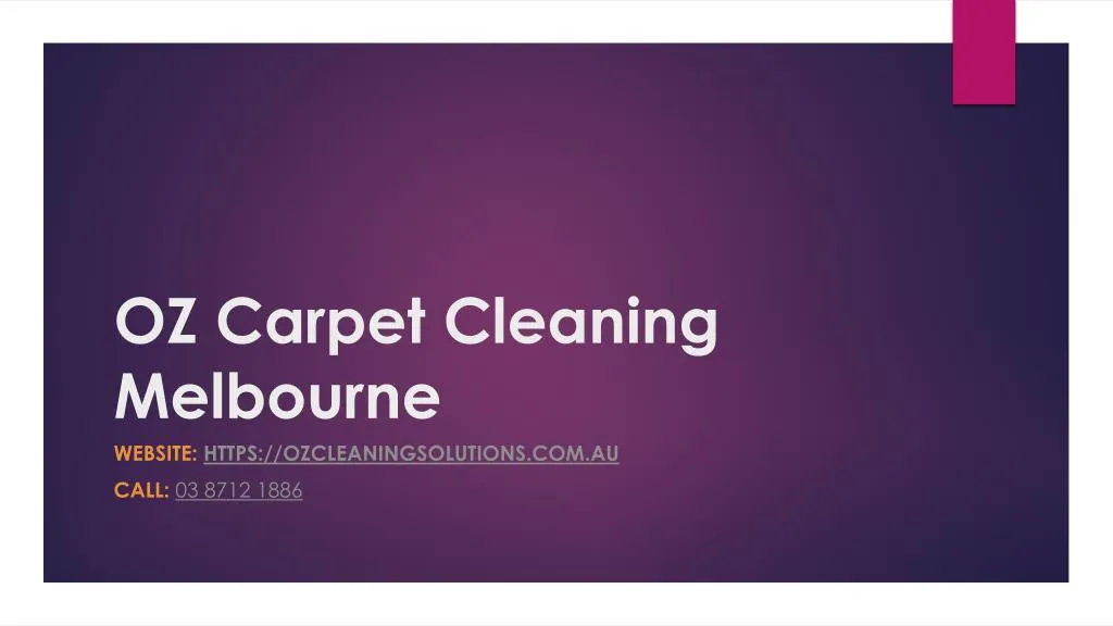 oz carpet cleaning melbourne
