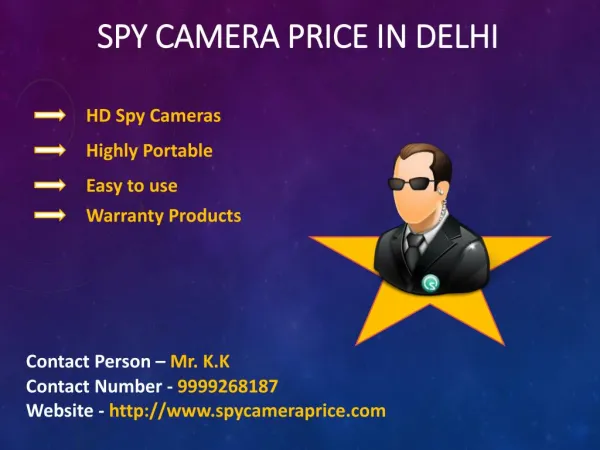 Spy Camera Price in Delhi
