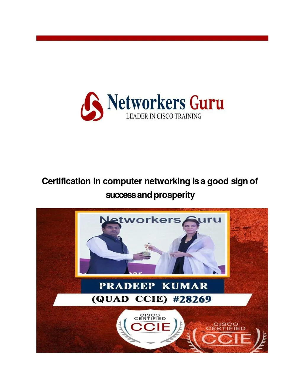 certification in computer networking is a good