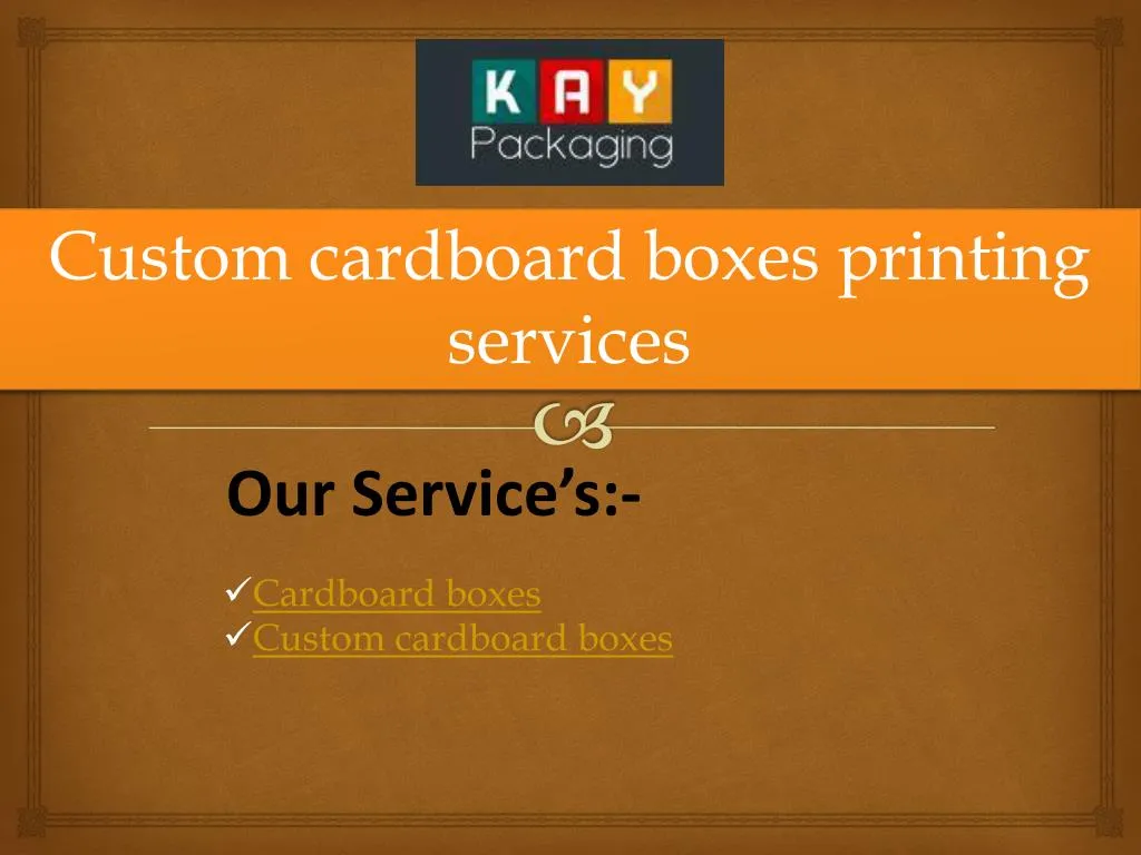 custom cardboard boxes printing services