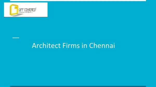 Architect Firms in Chennai, India - Offcentered