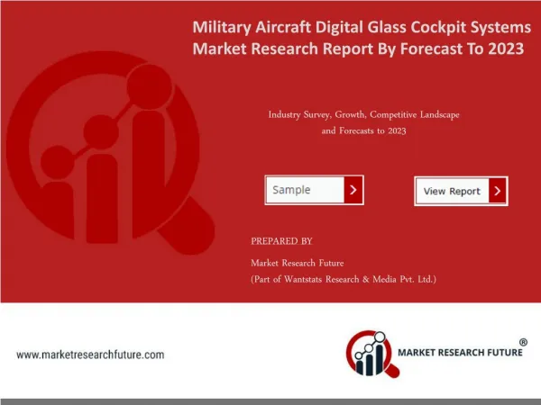 Military Aircraft Digital Glass Cockpit Systems Market Research Report- Global Forecast to 2023