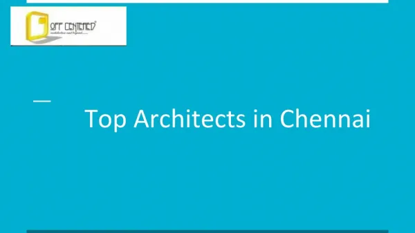 Top Architects in Chennai, India - Offcentered