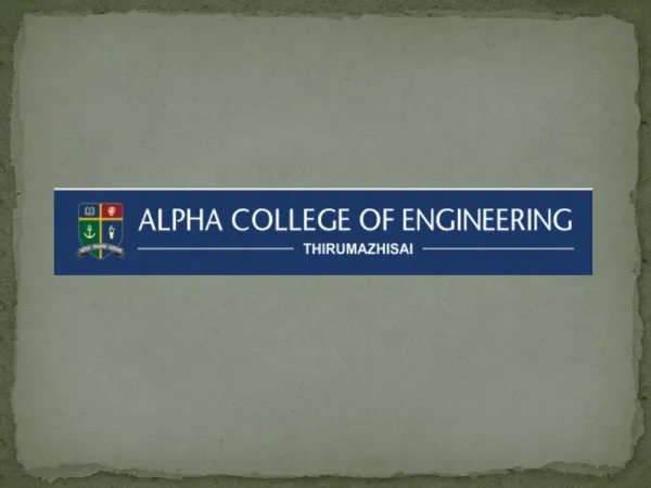 Alpha College of Engineering Chennai