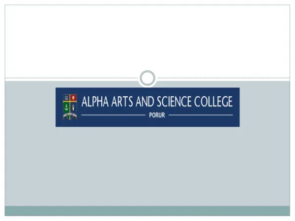 Alpha Arts and Science College - Chennai