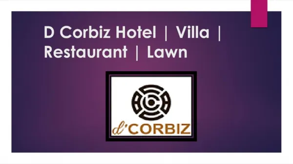 Dcorbiz Hotel | Villa | Restaurant | Lawn