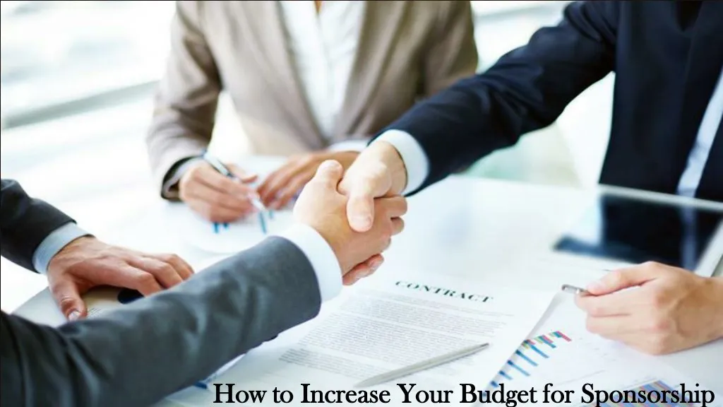 how to increase your budget for sponsorship