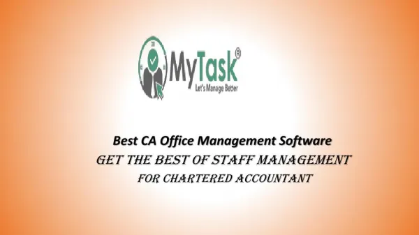 Best CA Office Management Software | Mytask