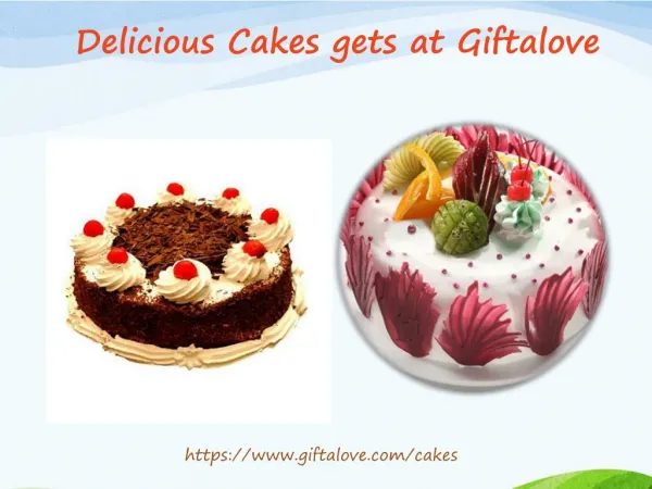Delicious Cakes gets at Giftalove.com