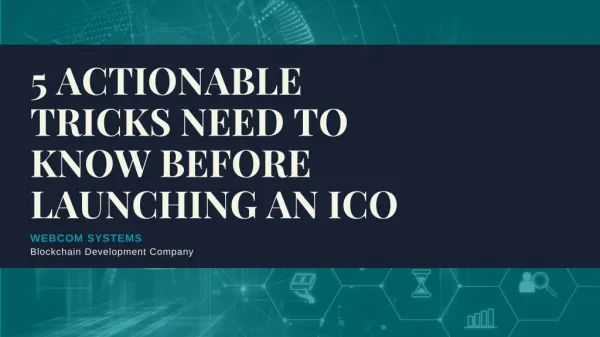 5 actionable tricks need to know before launching an ICO