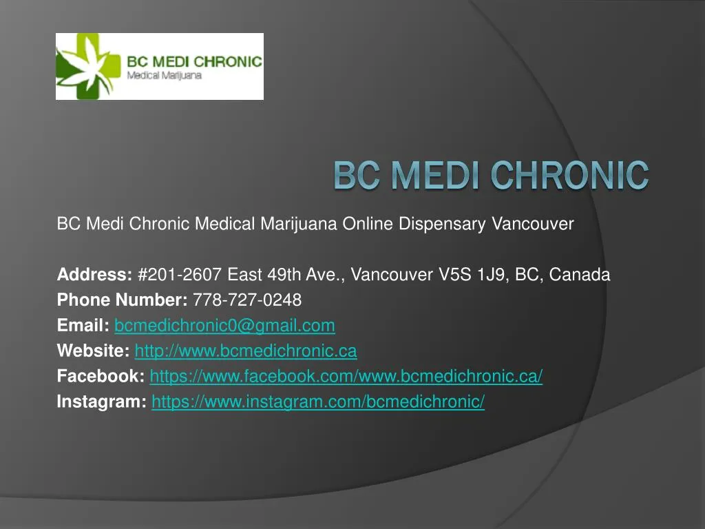 bc medi chronic