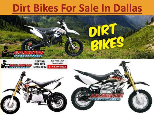 Dirt Bikes For Sale In Dallas TX